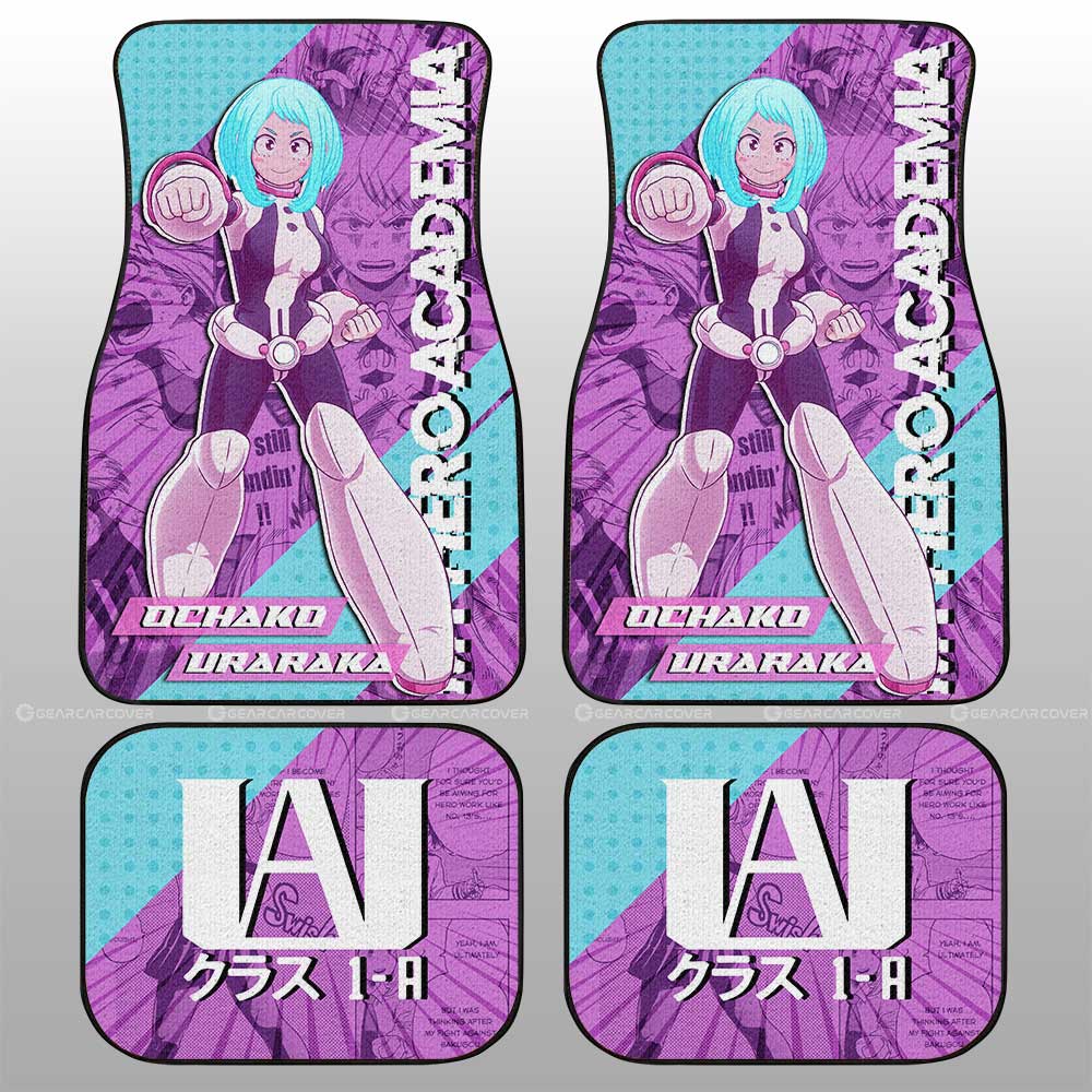 Ochako Uraraka Car Floor Mats Custom Car Interior Accessories - Gearcarcover - 1