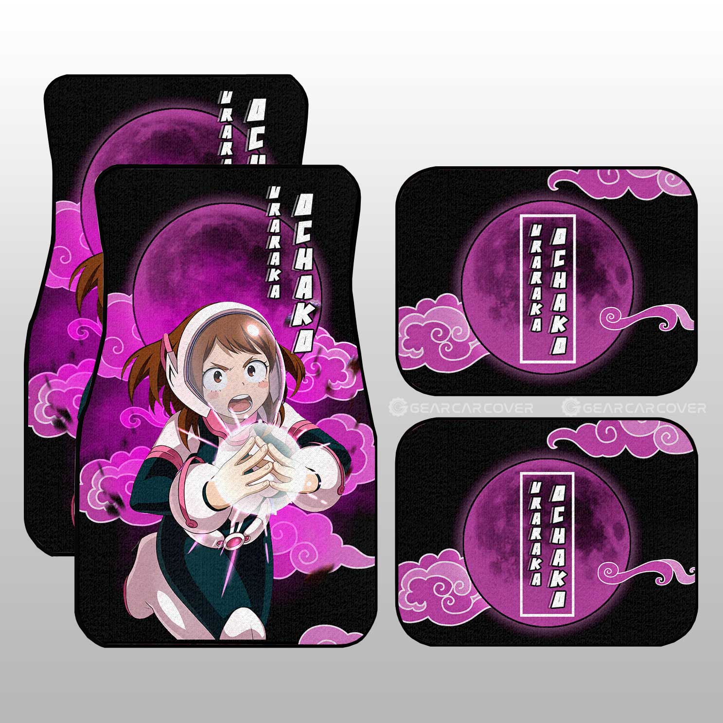 Ochako Uraraka Car Floor Mats Custom Car Interior Accessories - Gearcarcover - 1