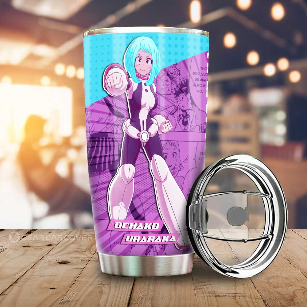 Ochako Uraraka Tumbler Cup Custom Car Interior Accessories - Gearcarcover - 1