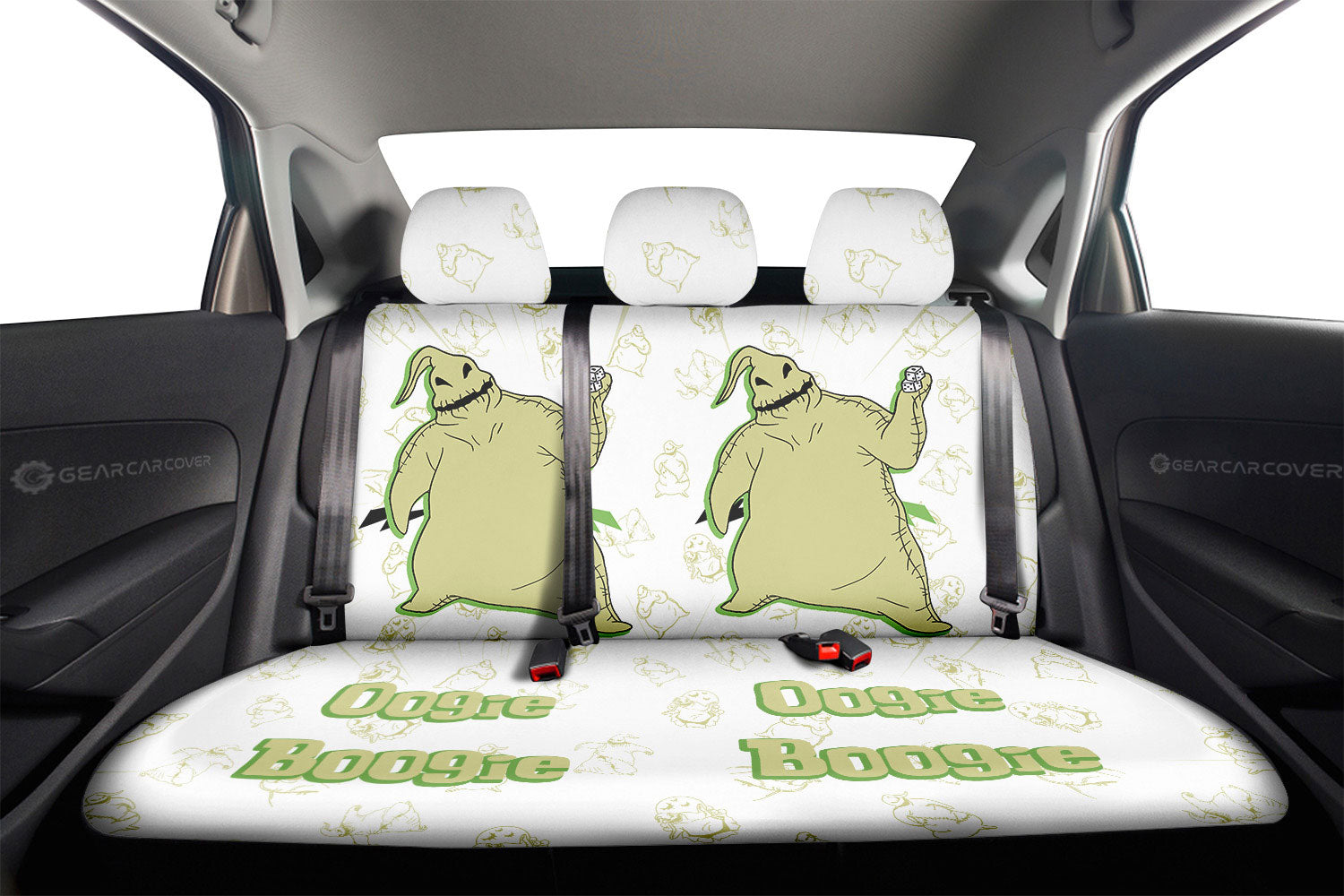Oggie Boogie Car Back Seat Cover Custom Cartoon Car Accessories - Gearcarcover - 2