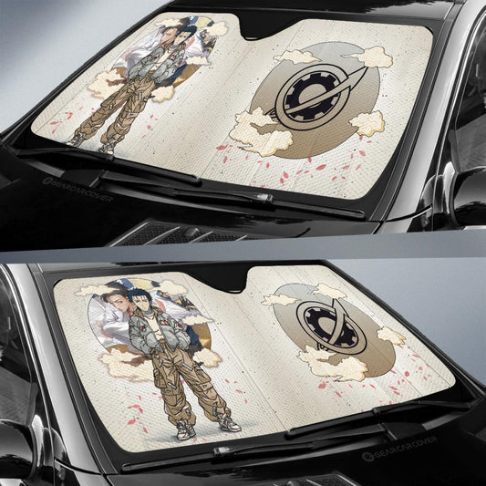 Okabe Rintarou Car Sunshade Anime Collection - Gearcarcover - 2