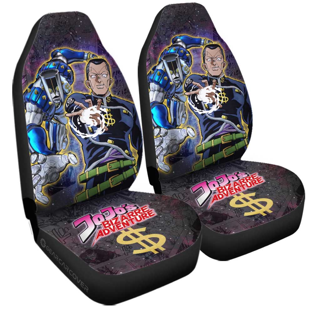 Okuyasu Nijimura Car Seat Covers Custom Galaxy Manga JJBA - Gearcarcover - 3