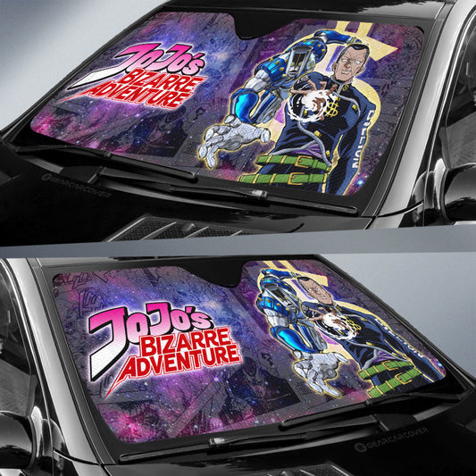 Okuyasu Nijimura Car Sunshade Custom Galaxy Manga JJBA - Gearcarcover - 2