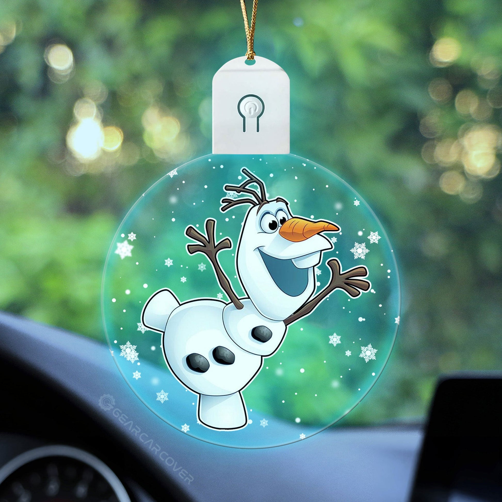 Olaf Led Ornament Custom Car Decorations - Gearcarcover - 2