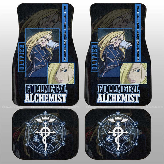 Olivier Armstrong Car Floor Mats Custom Fullmetal Alchemist Anime - Gearcarcover - 2