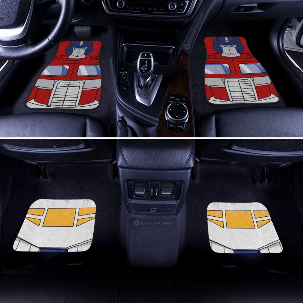 Optimus Prime Car Floor Mats Custom Transformer Car Accessories - Gearcarcover - 2