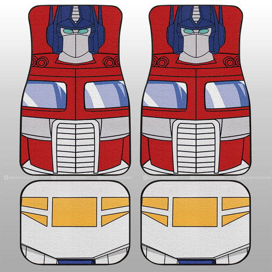 Optimus Prime Car Floor Mats Custom Transformer Car Accessories - Gearcarcover - 1