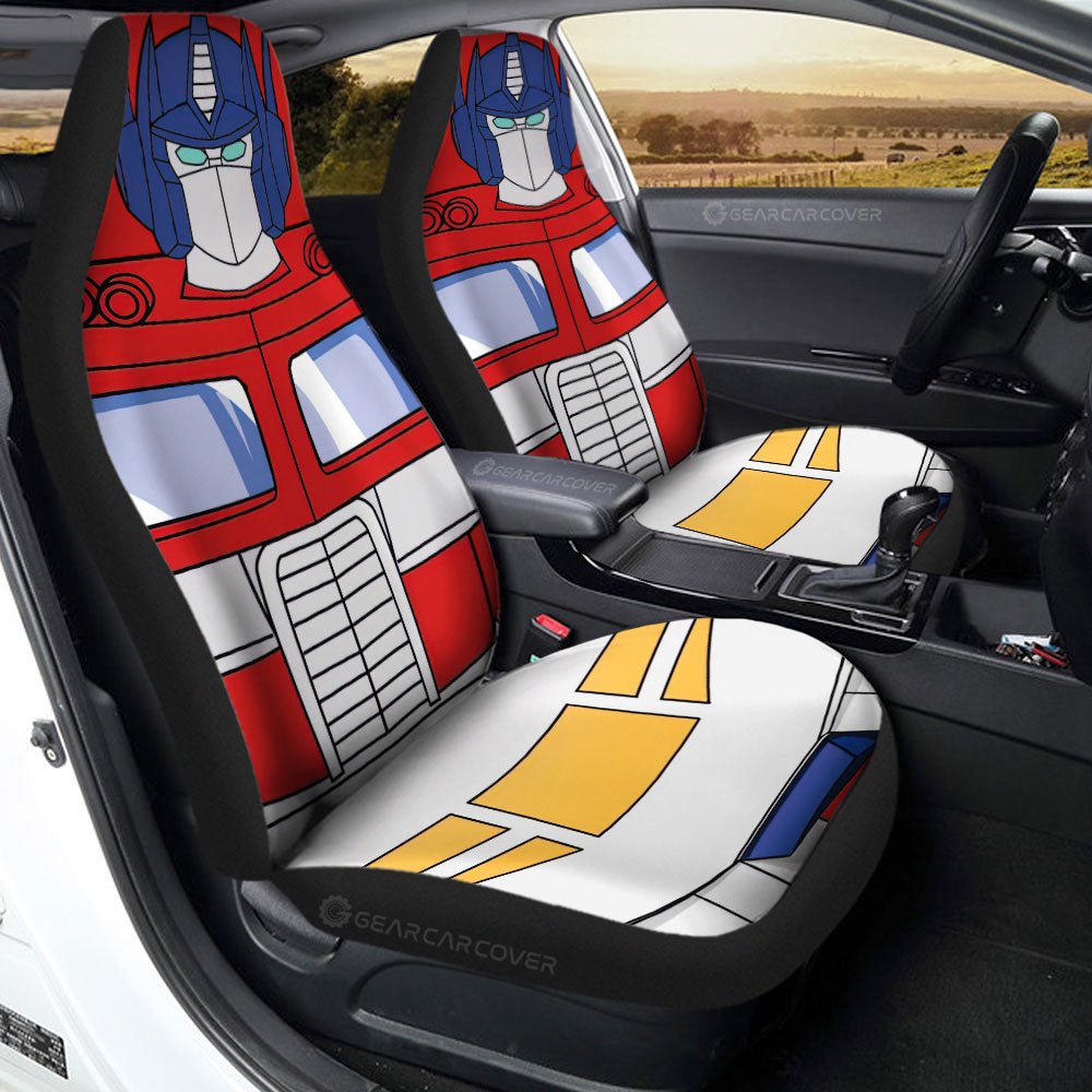 Optimus Prime Car Seat Covers Custom Transformer Car Accessories - Gearcarcover - 2