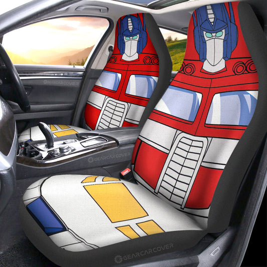 Optimus Prime Car Seat Covers Custom Transformer Car Accessories - Gearcarcover - 1