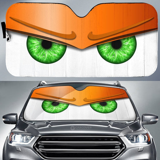 Orange Unwelcome Car Eyes Sun Shade Custom Car Accessories - Gearcarcover - 1