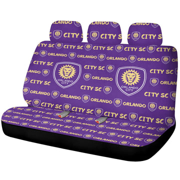 Orlando City SC Car Back Seat Covers Sporty Team Collection - Gearcarcover - 1