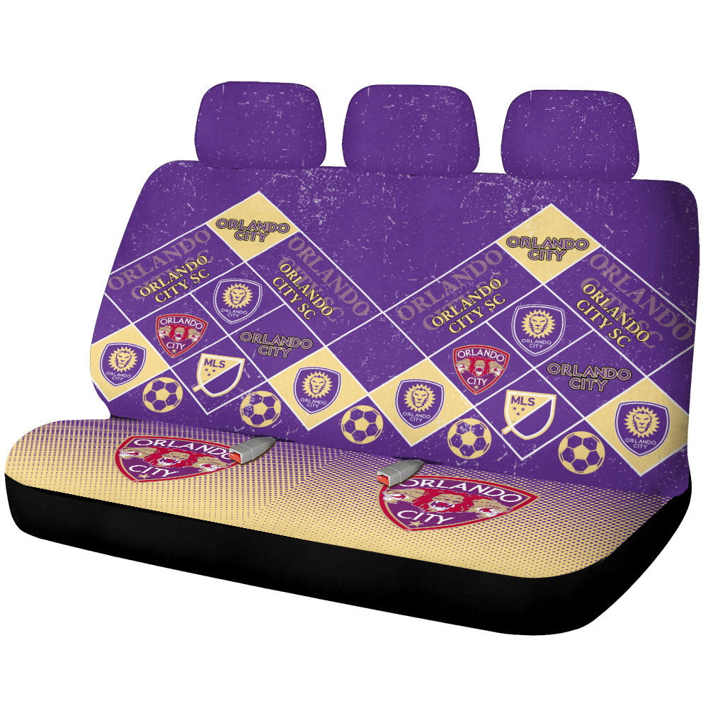 Orlando City SC Car Back Seat Covers Sporty Team Collection - Gearcarcover - 1