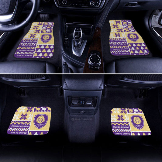Orlando City SC Car Floor Mats Custom Ugly Style Car Accessories - Gearcarcover - 2