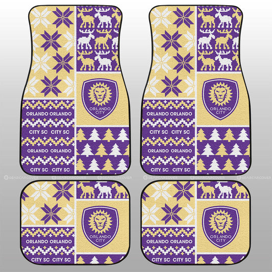 Orlando City SC Car Floor Mats Custom Ugly Style Car Accessories - Gearcarcover - 1