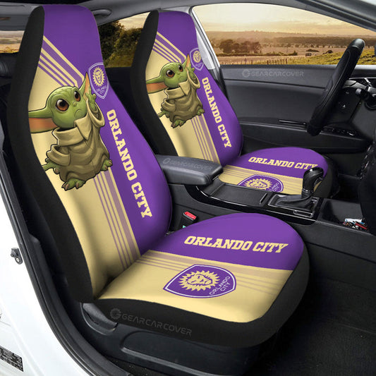 Orlando City SC Car Seat Covers Baby Yoda Car Accessories - Gearcarcover - 2