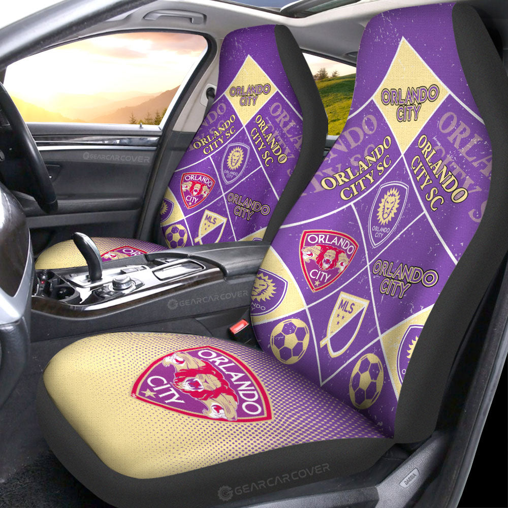 Orlando City SC Car Seat Covers Sporty Team Collection - Gearcarcover - 1