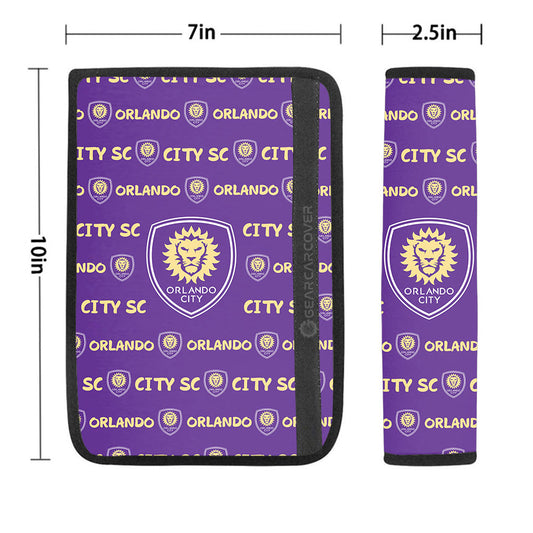 Orlando City SC Seat Belt Covers Sporty Team Collection - Gearcarcover - 1