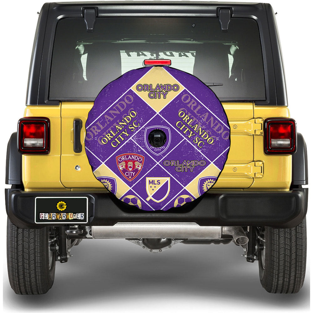 Orlando City SC Spare Tire Covers Camera Hole Sporty Team Collection - Gearcarcover - 1