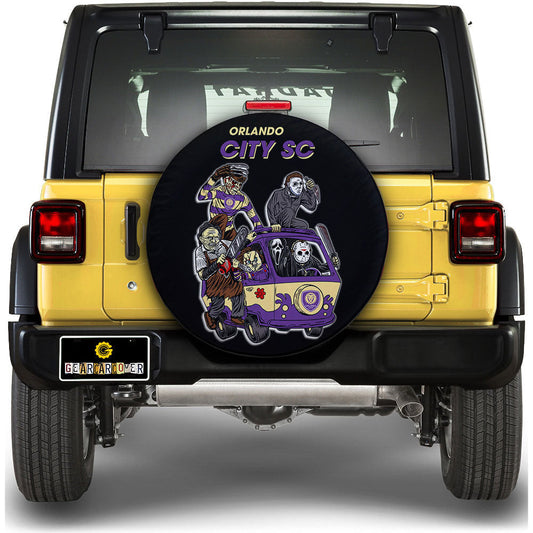 Orlando City SC Spare Tire Covers Horror Characters Car Accessories - Gearcarcover - 1