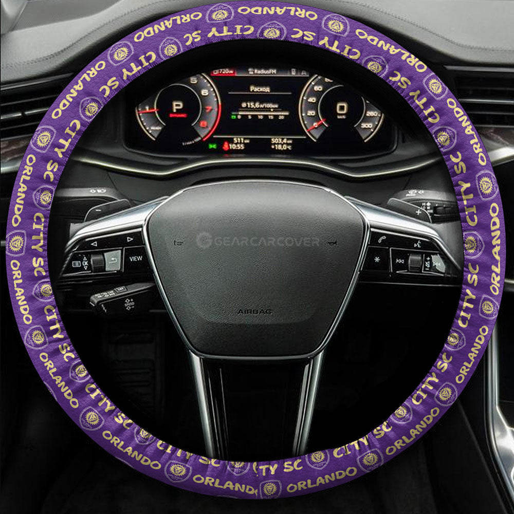 Orlando City SC Steering Wheel Cover Sporty Team Collection - Gearcarcover - 3