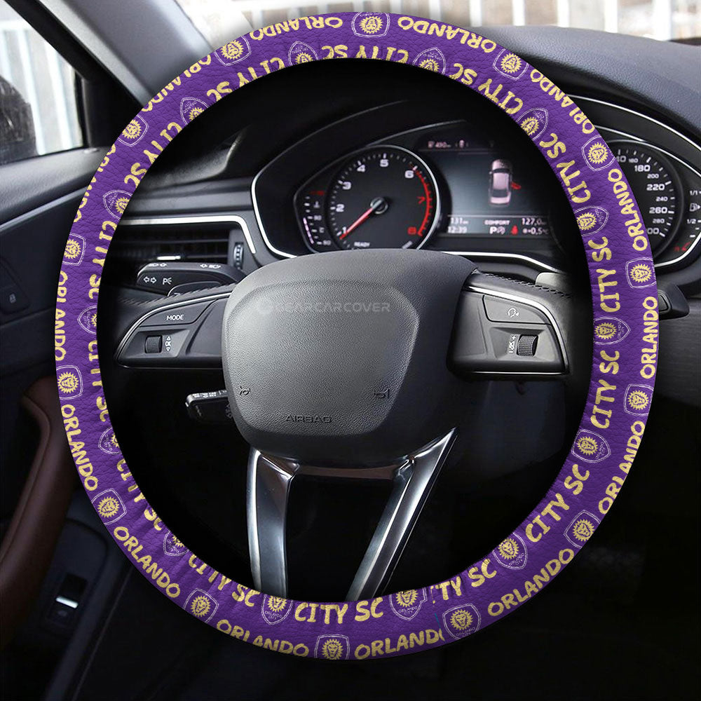 Orlando City SC Steering Wheel Cover Sporty Team Collection - Gearcarcover - 4