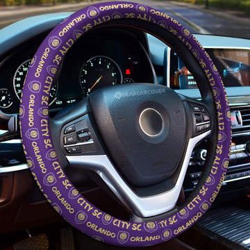 Orlando City SC Steering Wheel Cover Sporty Team Collection - Gearcarcover - 1