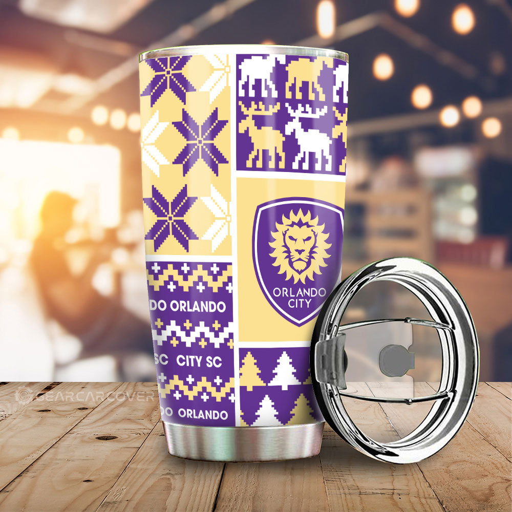 Orlando City SC Tumbler Cup Custom Ugly Style Car Accessories - Gearcarcover - 1