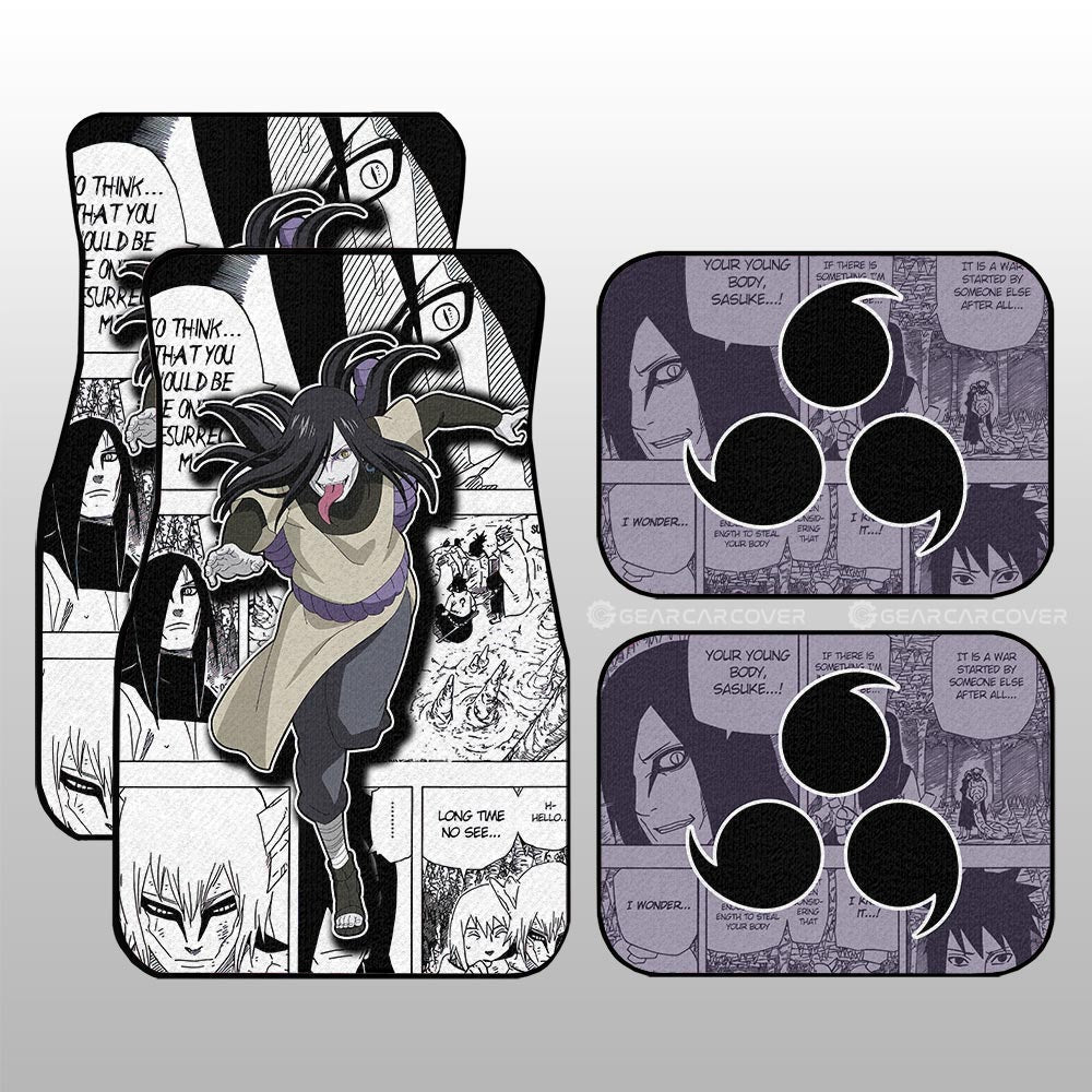 Orochimaru Car Floor Mats Custom Car Accessories Mix Manga - Gearcarcover - 1