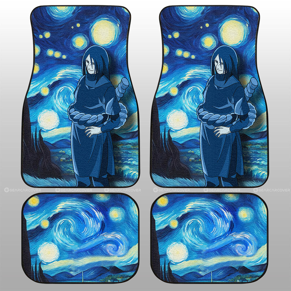 Orochimaru Car Floor Mats Custom Starry Night Styles - Gearcarcover - 1