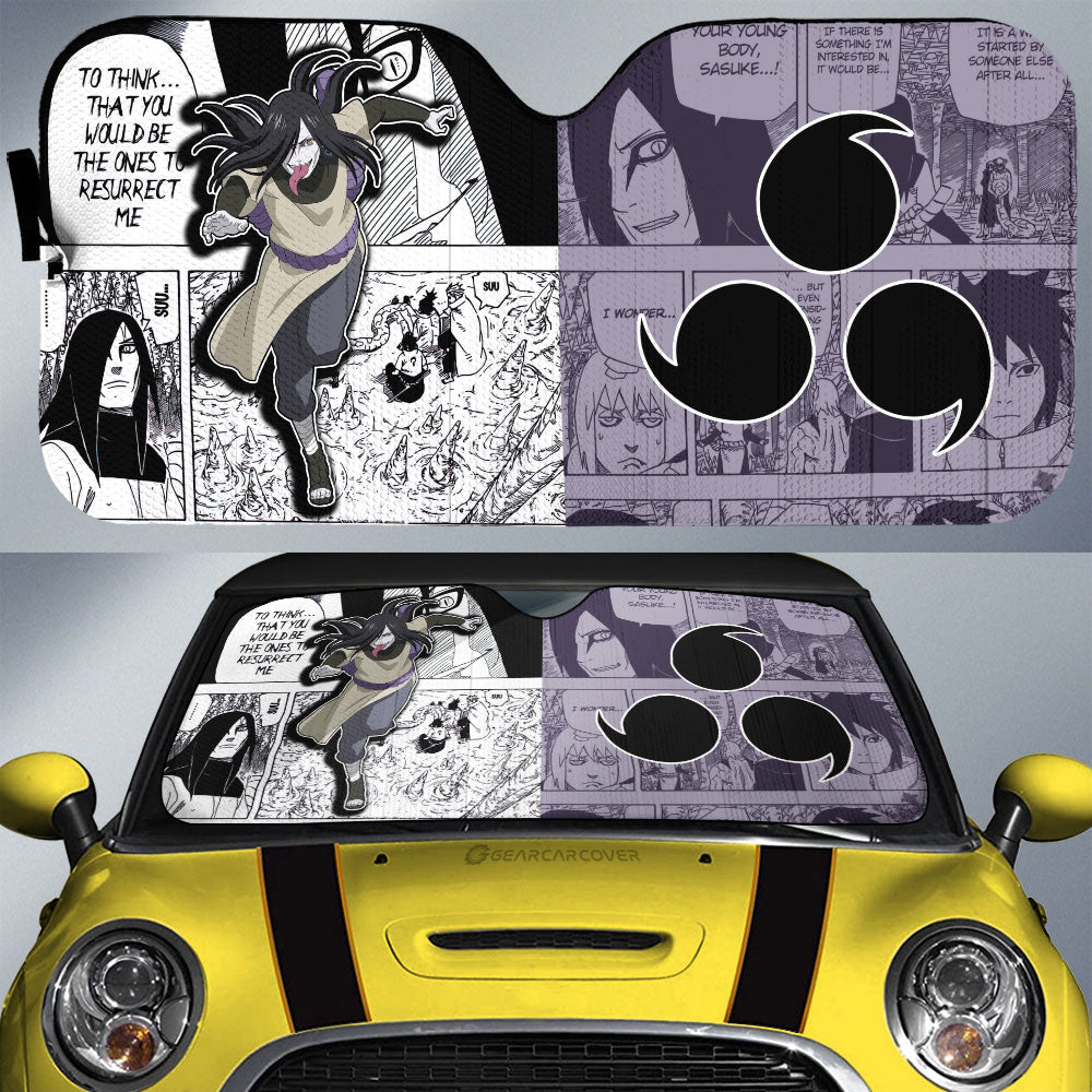 Orochimaru Car Sunshade Custom Mix Manga Car Accessories - Gearcarcover - 1