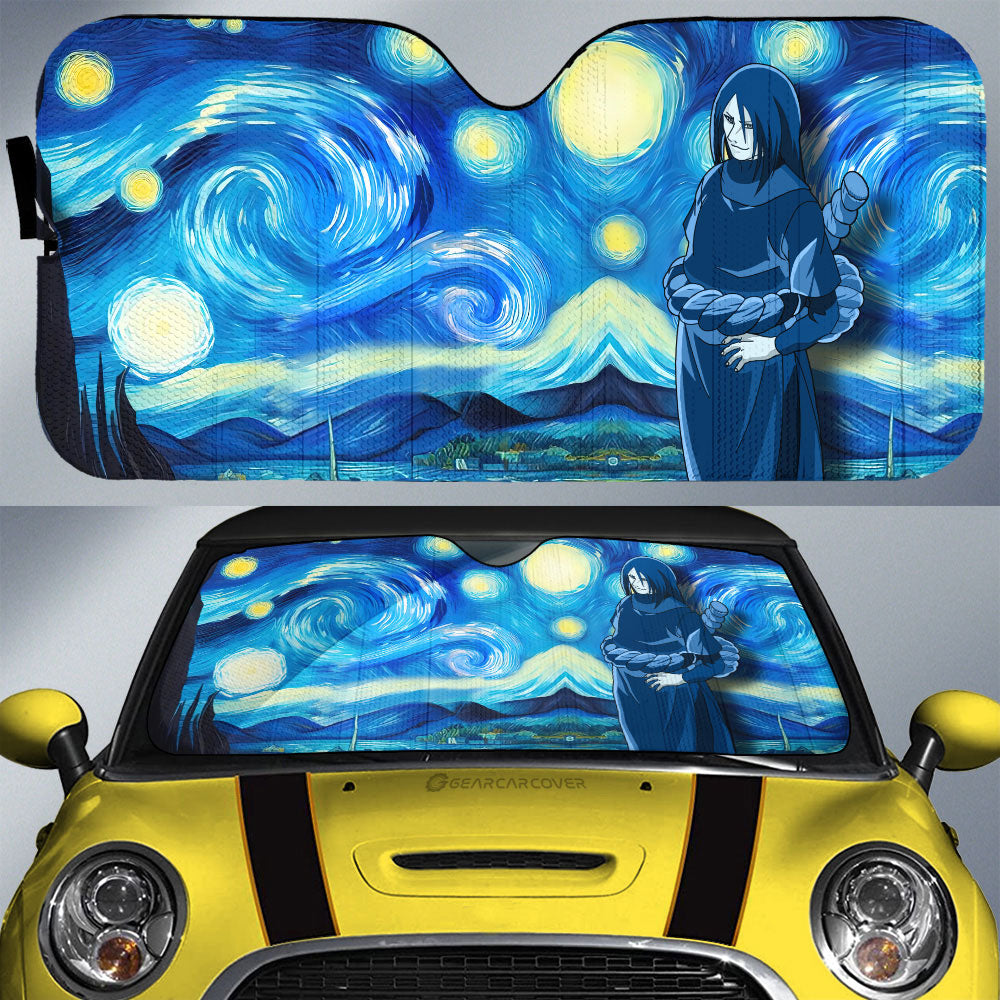 Orochimaru Car Sunshade Custom Starry Night Styles - Gearcarcover - 1