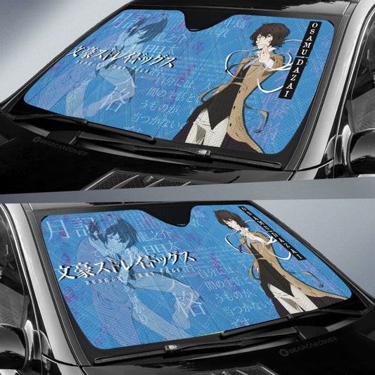 Osamu Dazai Car Sunshade Custom Bungou Stray Dogs Anime Car Interior Accessories - Gearcarcover - 2