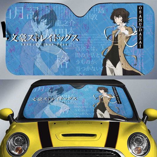 Osamu Dazai Car Sunshade Custom Bungou Stray Dogs Anime Car Interior Accessories - Gearcarcover - 1