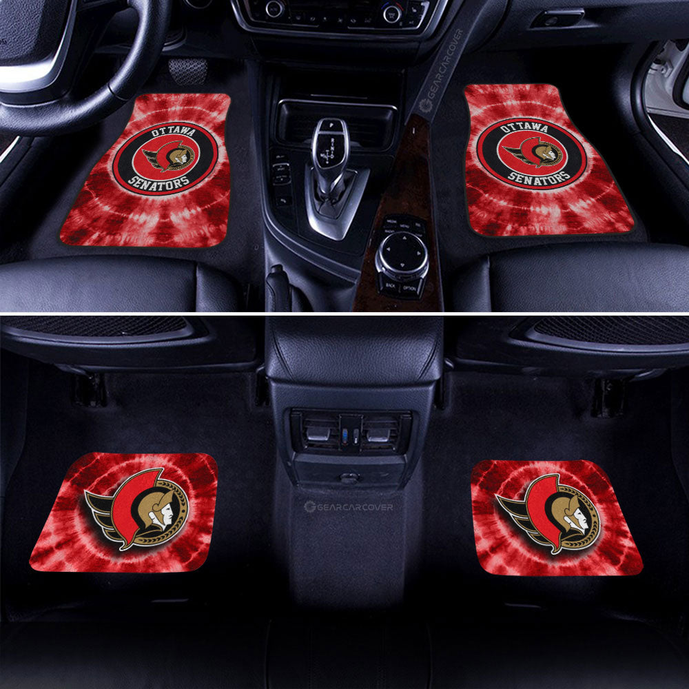 Ottawa Senators Car Floor Mats Custom Tie Dye Car Accessories - Gearcarcover - 2