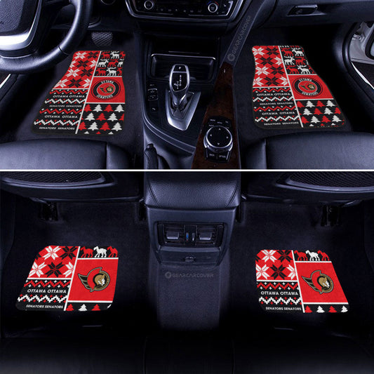 Ottawa Senators Car Floor Mats Custom Ugly Style Car Accessories - Gearcarcover - 2
