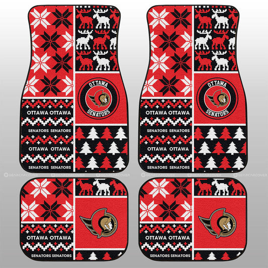 Ottawa Senators Car Floor Mats Custom Ugly Style Car Accessories - Gearcarcover - 1