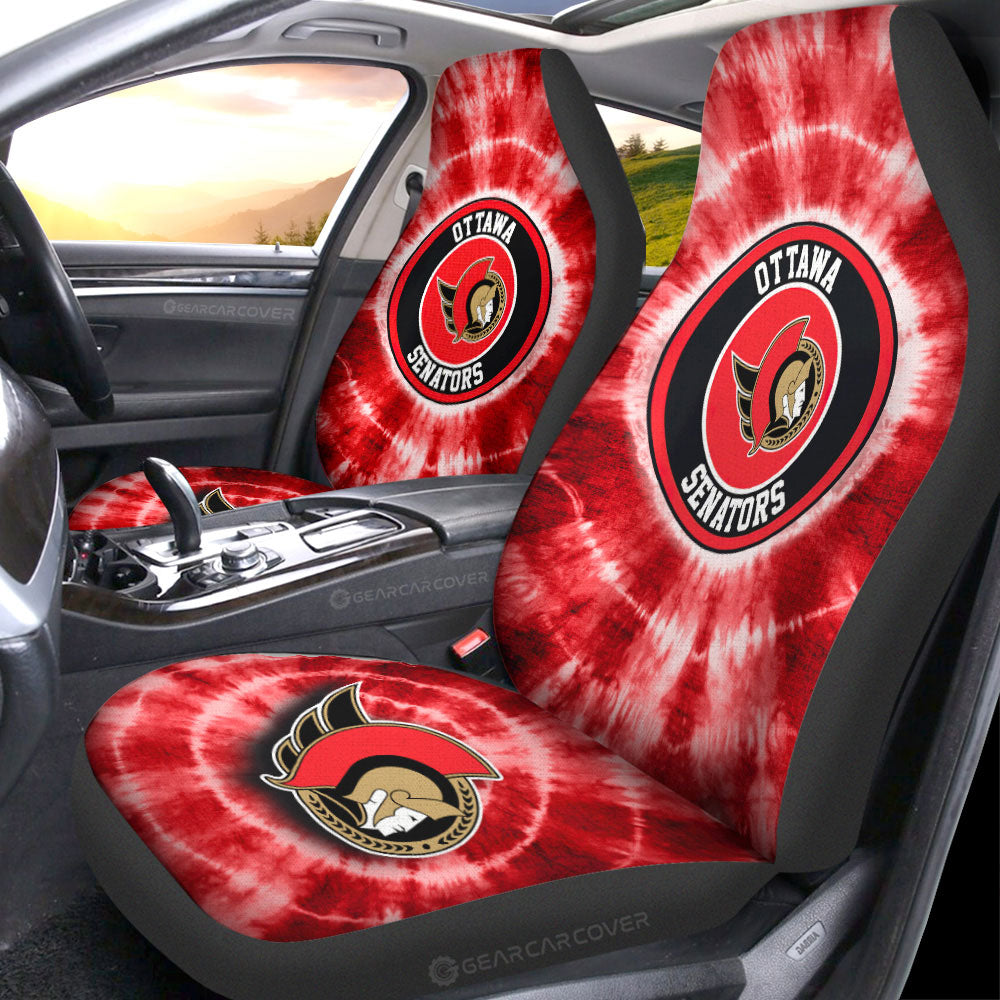 Ottawa Senators Car Seat Covers Custom Tie Dye Car Accessories - Gearcarcover - 1