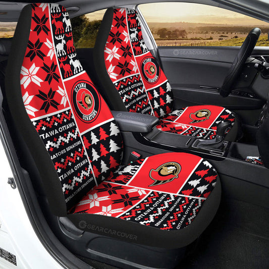 Ottawa Senators Car Seat Covers Custom Ugly Style Car Accessories - Gearcarcover - 2