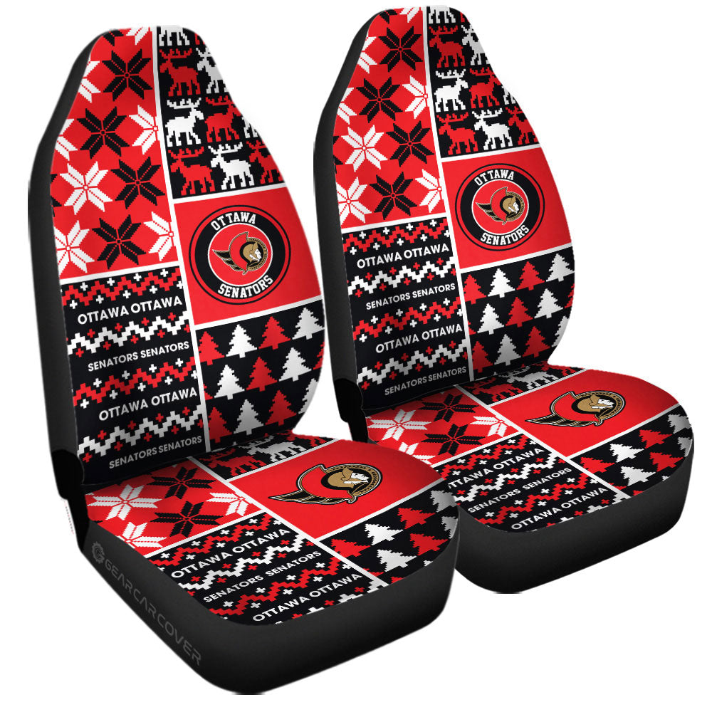 Ottawa Senators Car Seat Covers Custom Ugly Style Car Accessories - Gearcarcover - 3