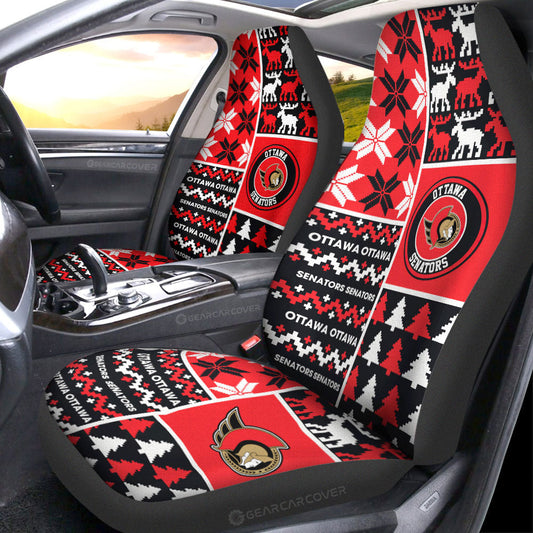 Ottawa Senators Car Seat Covers Custom Ugly Style Car Accessories - Gearcarcover - 1
