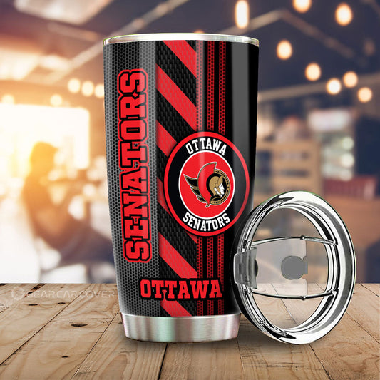 Ottawa Senators Tumbler Cup Custom Car Accessories - Gearcarcover - 2