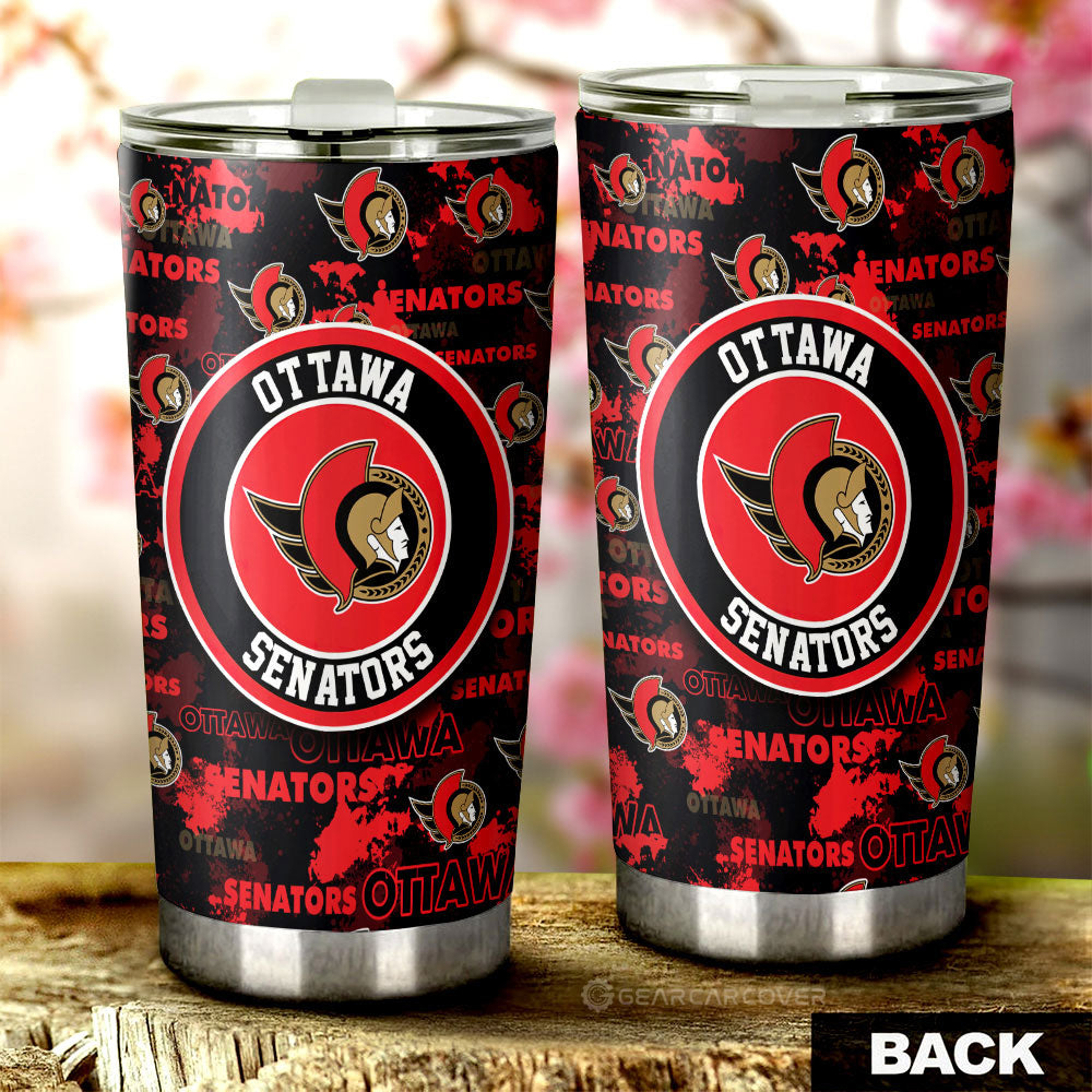 Ottawa Senators Tumbler Cup Custom Car Accessories - Gearcarcover - 2