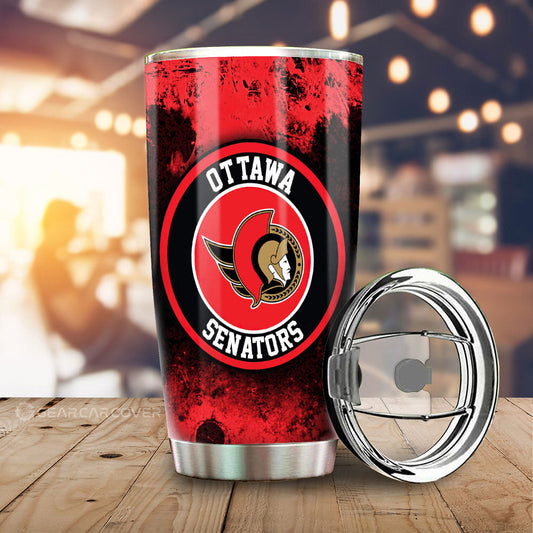 Ottawa Senators Tumbler Cup Custom Car Accessories - Gearcarcover - 2