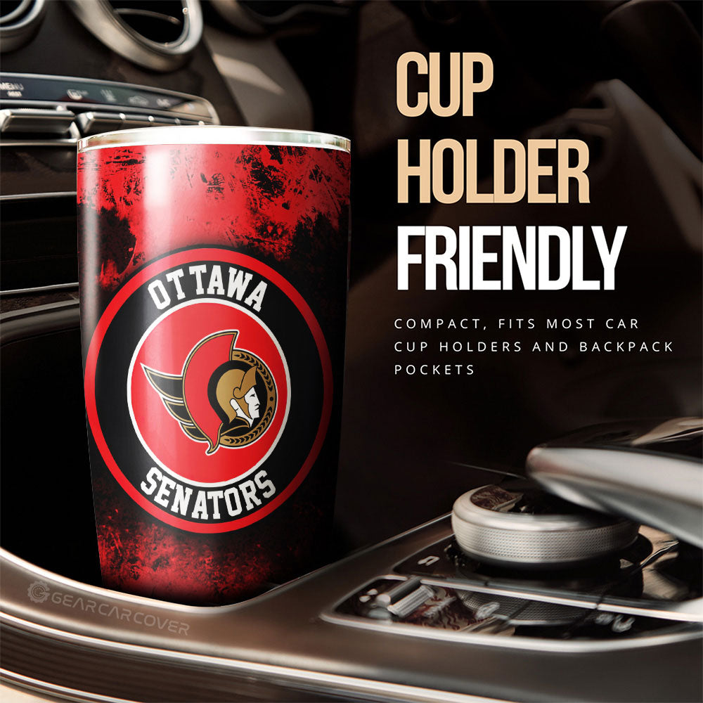 Ottawa Senators Tumbler Cup Custom Car Accessories - Gearcarcover - 3