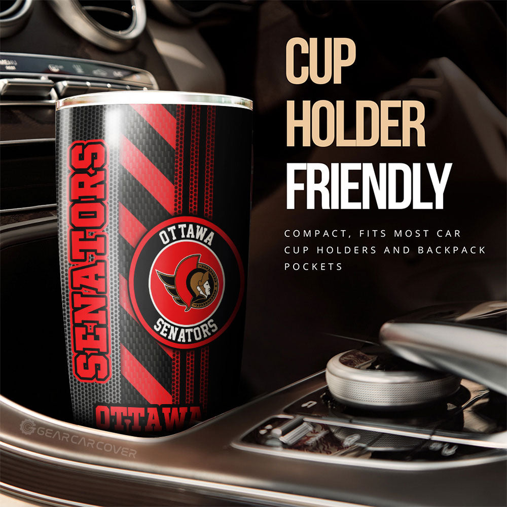 Ottawa Senators Tumbler Cup Custom Car Accessories - Gearcarcover - 3