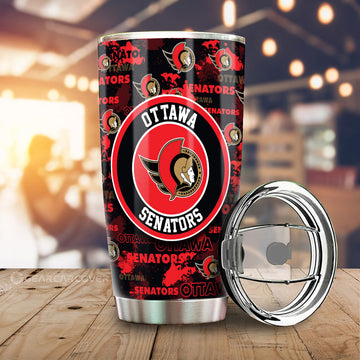 Ottawa Senators Tumbler Cup Custom Car Accessories - Gearcarcover - 1