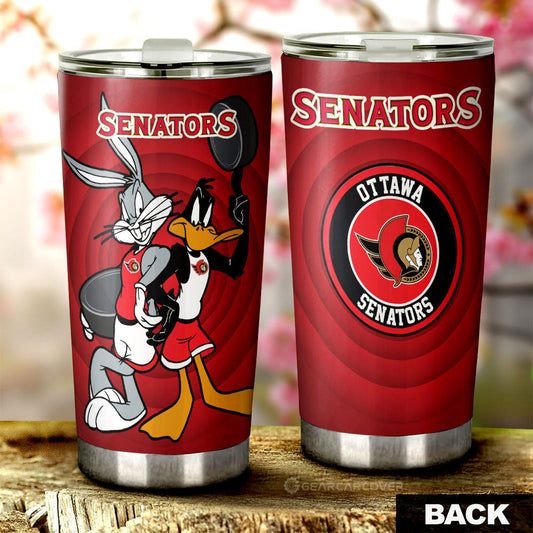 Ottawa Senators Tumbler Cup Custom Car Accessories - Gearcarcover - 1