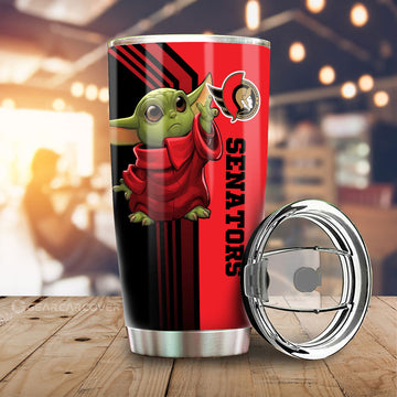 Ottawa Senators Tumbler Cup Custom Car Accessories - Gearcarcover - 1