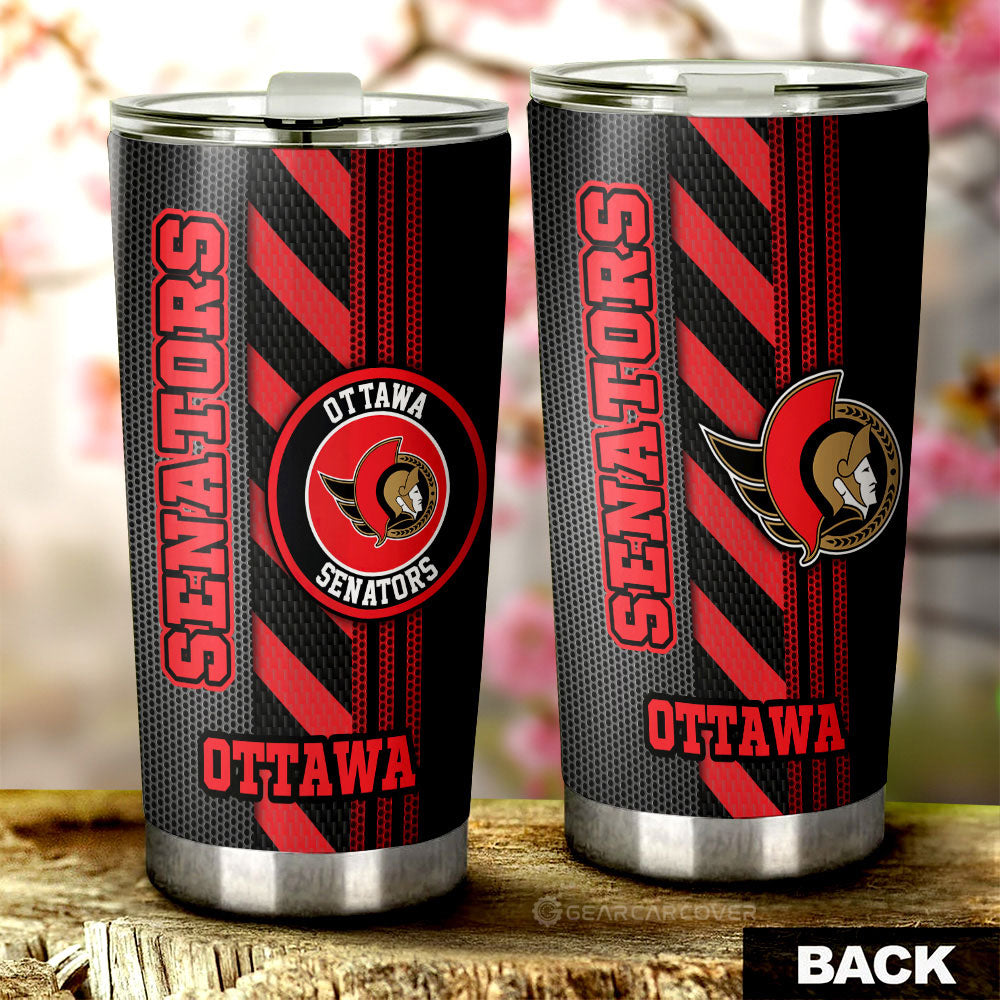 Ottawa Senators Tumbler Cup Custom Car Accessories - Gearcarcover - 1