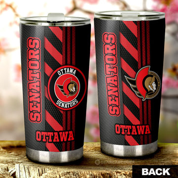 Ottawa Senators Tumbler Cup Custom Car Accessories - Gearcarcover - 1